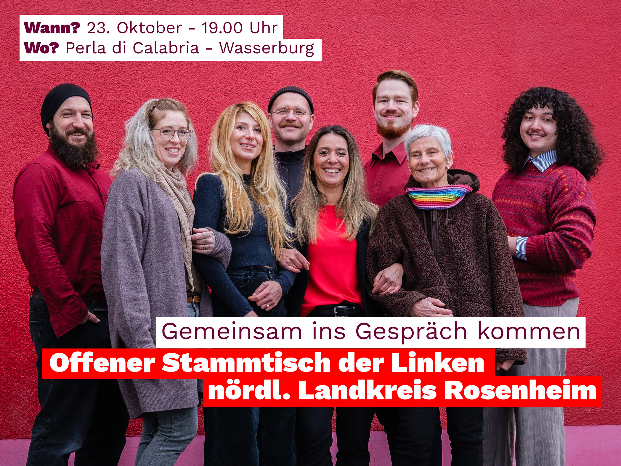 Offener Stammtisch der Linken in Wasserburg und im nördlichen Landkreis Rosenheim